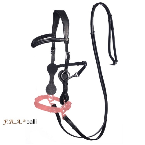 Brown/Black Hackamore Bitless Horse Bit Adjustable Padded Fur Leather Bridle Brown/Black Hackamore Bitless Horse Bit Adjustable Padded Fur Leather Bridle